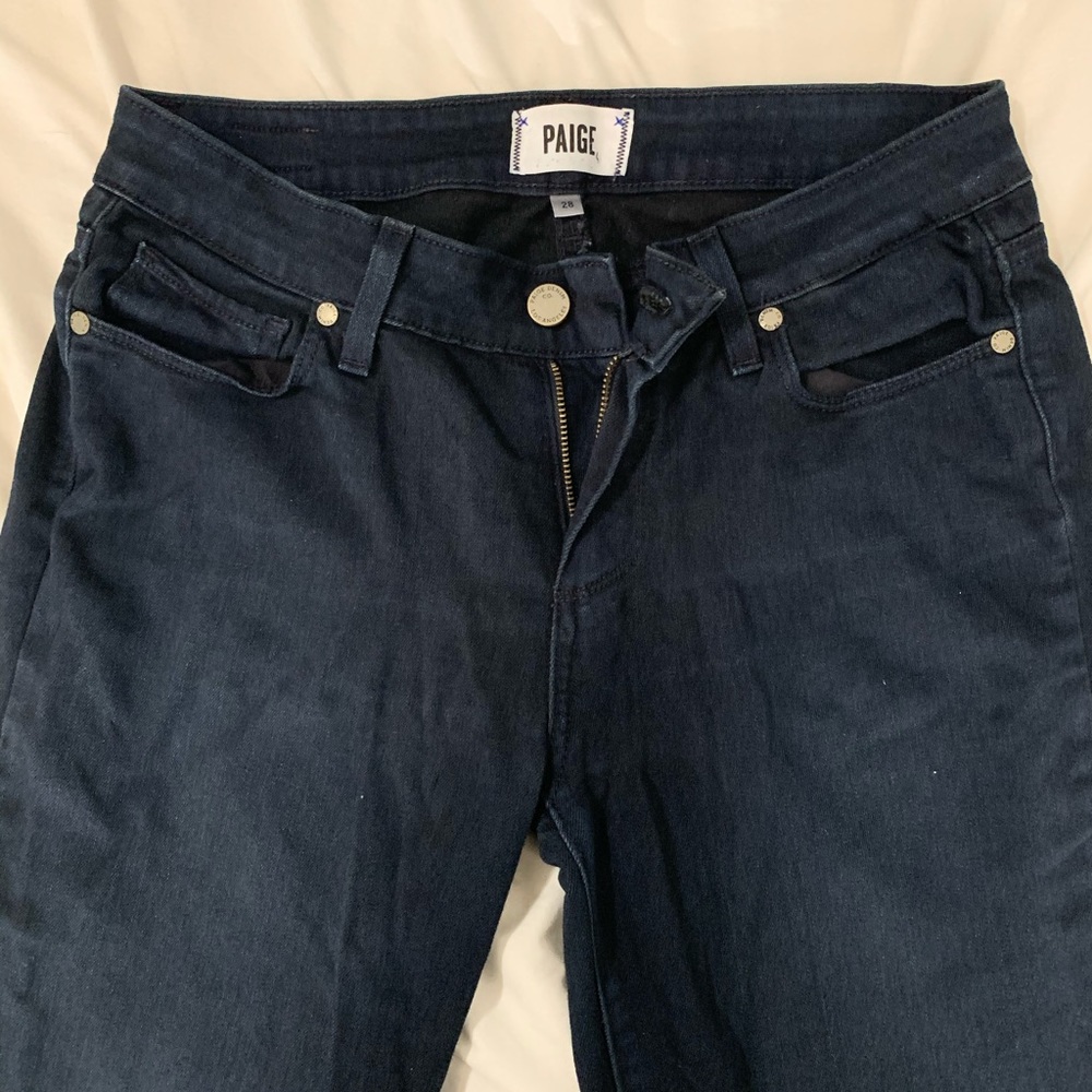 PAIGE Blue Verdugo Dark Wash Skinny Jeans